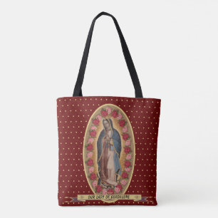 Bolsa Tote Nossa Senhora de Guadalupe Papais noeis Maria Virg
