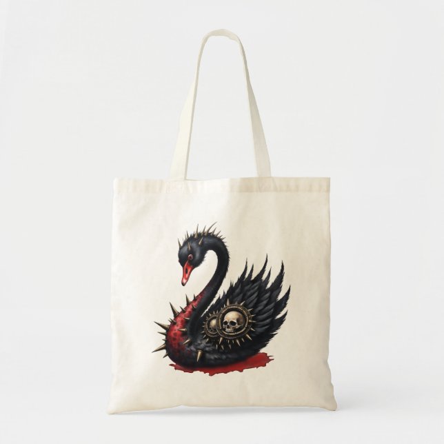 Bolsa Tote Not Your Average Swan – Spikes, Skulls & Sass.  (Frente)