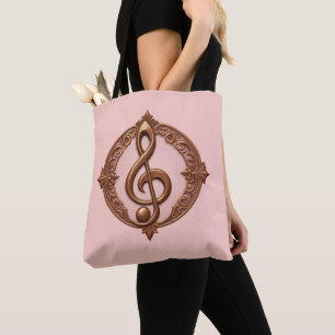 Bolsa Tote Nota de Limpeza Musical