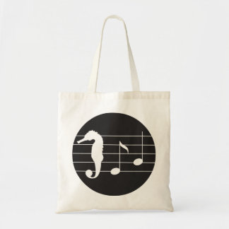 Bolsa Tote nota musical de cavalo-marinho