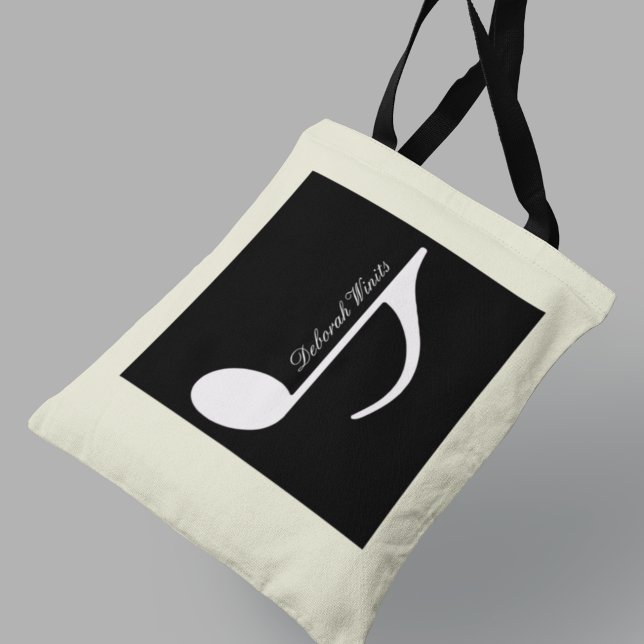 Bolsa Tote Nota musical personalizada (love music ❤🎵)