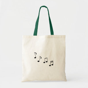 Bolsa Tote Notas da música oitavas ou tremores - notas