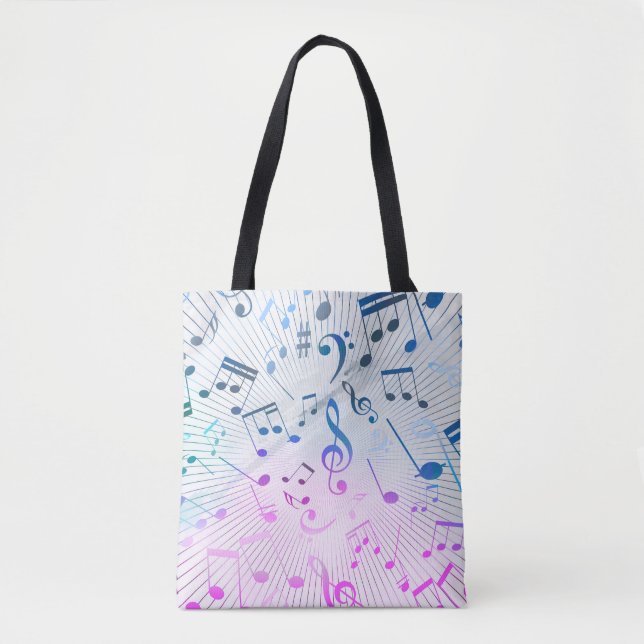 Bolsa Tote Notas Musicais (Frente)