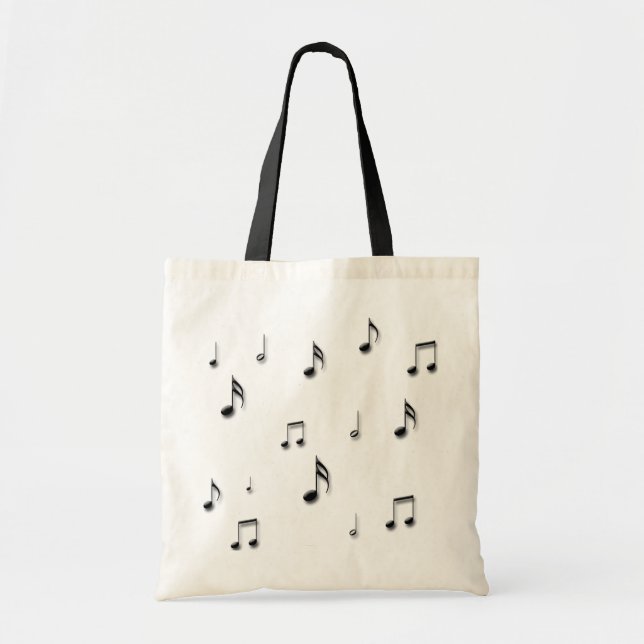 Bolsa Tote Notas musicais (Frente)