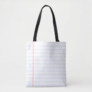 Bolsa Tote Notebook de volta à escola