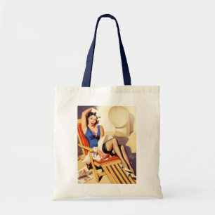 Bolsa Tote notícia bombástica rockabilly do vintage da saco