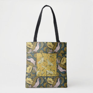Bolsa Tote Nouveau De Peixe Amarelo Azul-Pombo