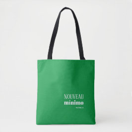 Bolsa Tote NOUVEAU MINIMO Modern Personalizado Kelly Green
