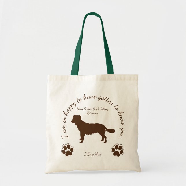 Bolsa Tote Nova Escócia Duck Tolice Retriever Saco Original ト (Frente)