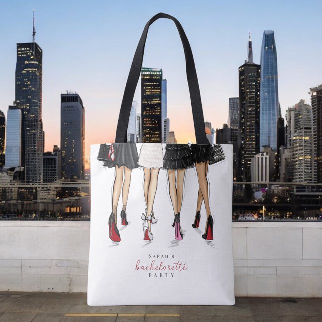 Bolsa Tote Nova Iorque Bachelorette Fashion Personalizado (Criador carregado)