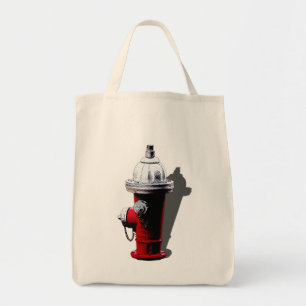 Bolsa Tote Nova Iorque da boca de incêndio de fogo vermelho
