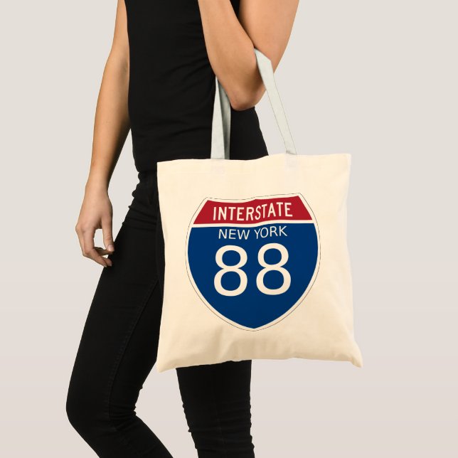 Bolsa Tote Nova Iorque - I-88 Sinal Tote Bag Interestadual (Frente (produto))