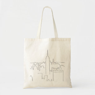 Bolsa Tote Nova Iorque linha mínima