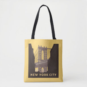 Bolsa Tote Nova Iorque   Ponte Brooklyn