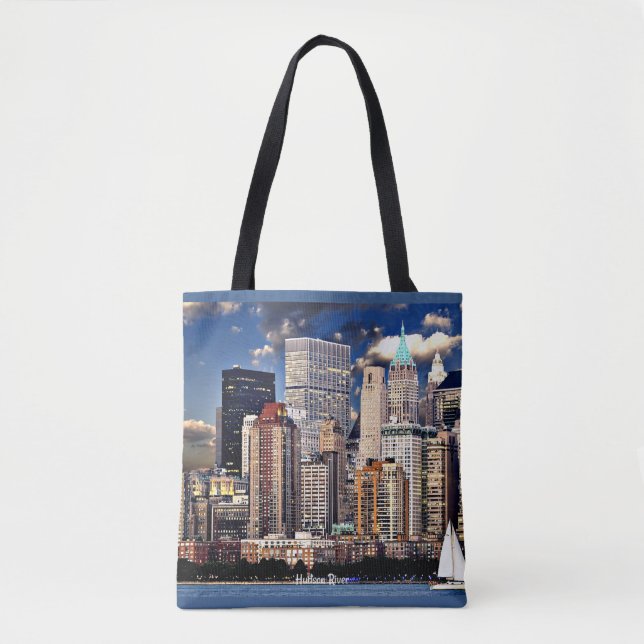 Bolsa Tote Nova Iorque Skyline, (Frente)