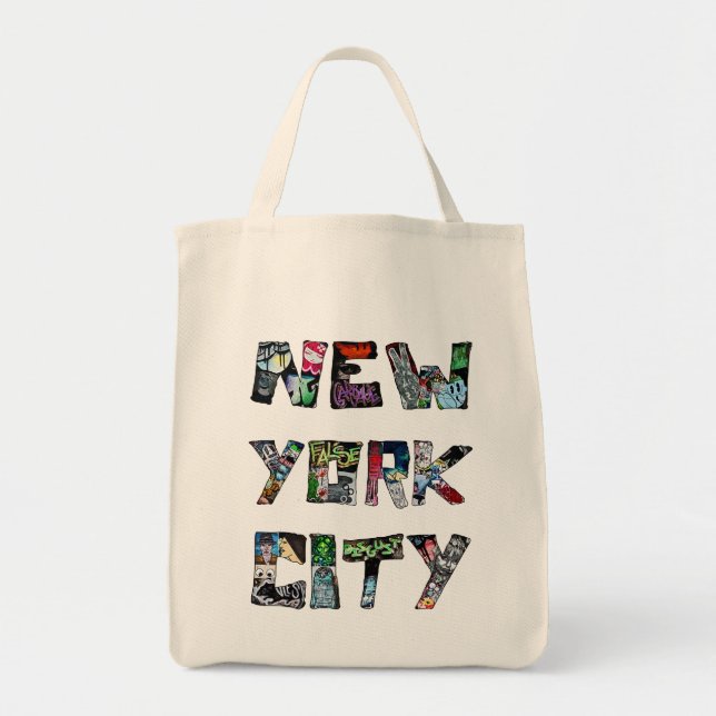Bolsa Tote Nova Iorque Street Art Grafite NYC (Frente)