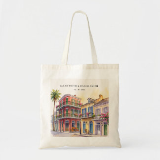 Bolsa Tote Nova Orleans Louisiana bairro francês Aquarela