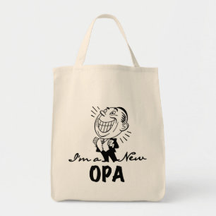 Bolsa Tote Novas camisetas e presentes de avô sorridentes