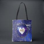Bolsa Tote Nove Aniversário do Casamento Lapis Lazuli Color<br><div class="desc">Isso é divertido,  uma bolsa para homenagear seu amor no seu 9º aniversário de casamento! Eu os desenhei com "ousadia" em mente e lapis lazuli juntamente com seu texto de medalhão e meus corações de rico fazem um design real e adequado para seu dia especial!</div>