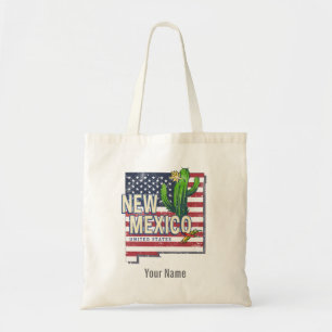 Bolsa Tote Novo México Estados Unidos Mapa Vintage EUA