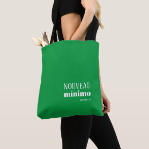 Bolsa Tote NOVO MÍNIMO Moderno Personalizado Kelly Verde