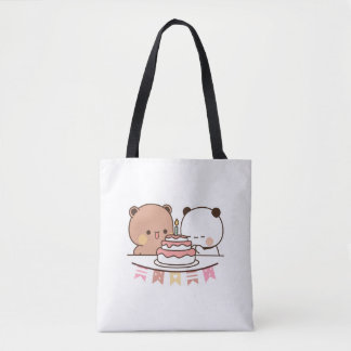 Bolsa Tote novo urso e panda bubu dudu
