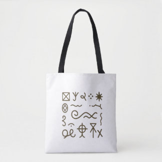 Bolsa Tote Nsibidi Africano Antigo