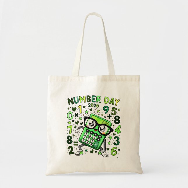Bolsa Tote Number Day Calculator Math Design Tote Bag (Frente)