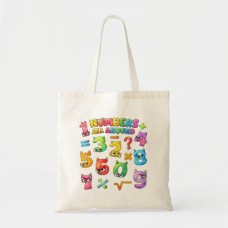 Bolsa Tote Number Day Tote Bag | Colourful Maths Numbers