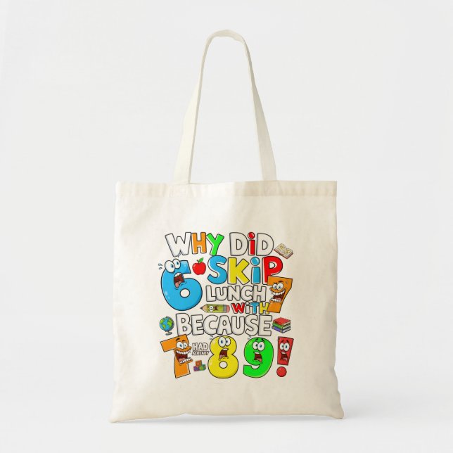 Bolsa Tote Number Day Tote Bag | Funny Maths Numbers (Frente)