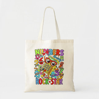 Bolsa Tote Number Day Tote Bag | Maths Numbers Rock Star