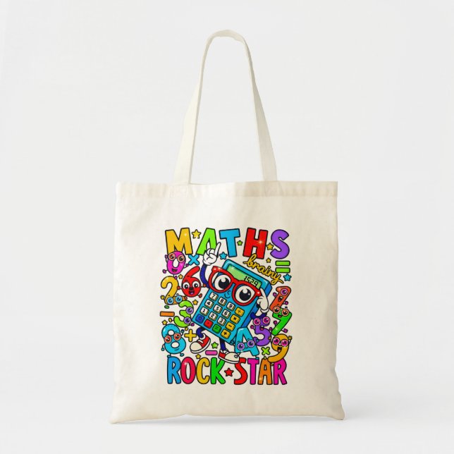 Bolsa Tote Number Day Tote Bag | Maths Rock Star (Frente)