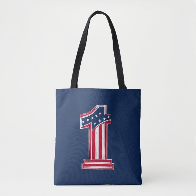 Bolsa Tote Número 1 americano (Frente)