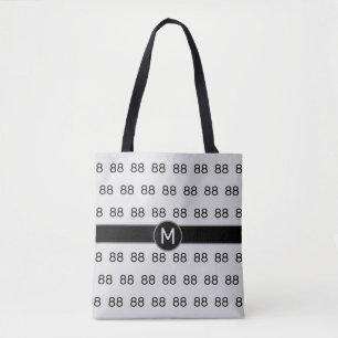 Bolsa Tote Número 88 Personalizado em Prata