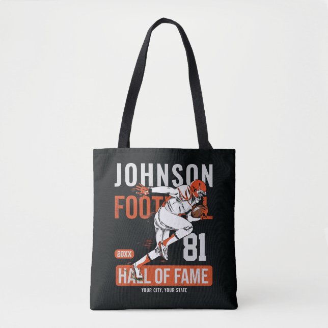 Bolsa Tote NÚMERO DE NÚMERO DA Equipe DE Futebol Personalizad (Frente)