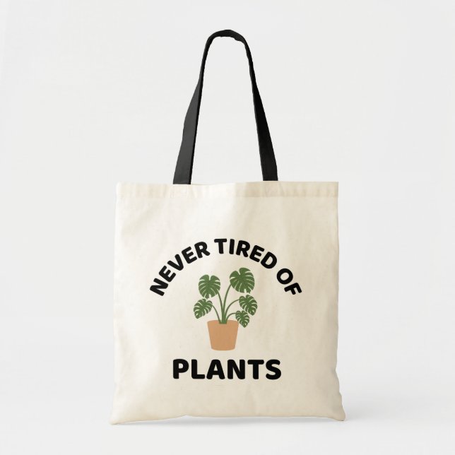 Bolsa Tote Nunca Cansado De Plantas (Frente)