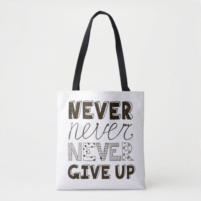 Bolsa Tote Nunca dê acima (Frente)