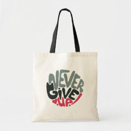 Bolsa Tote Nunca desista - Uplifting Inspiring White