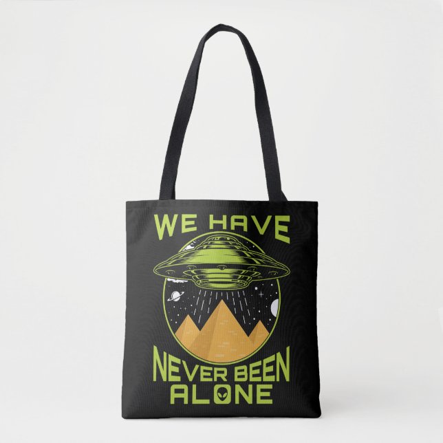 Bolsa Tote Nunca Fomos Sozinhos Aliens Antigos Do Egito (Frente)