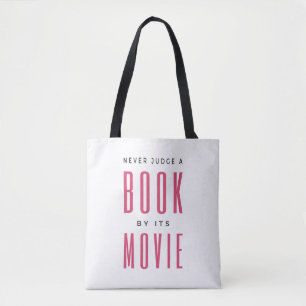 Bolsa Tote Nunca julgue um livro por ele É um filme