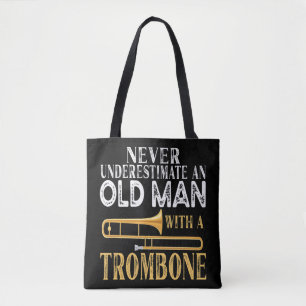 Bolsa Tote Nunca Subestime Um Velho Com Um Prem De Trompete