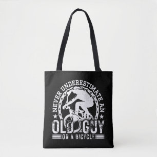 Bolsa Tote Nunca Subestime Uma Cara Velha Numa Bicicleta Engr