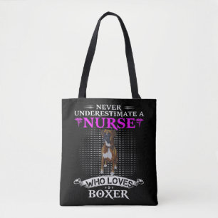 Bolsa Tote Nunca Subestime uma enfermeira que dirige uma moto