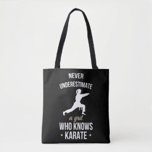 Bolsa Tote Nunca Subestime Uma Garota Que Conhece Karate Mart