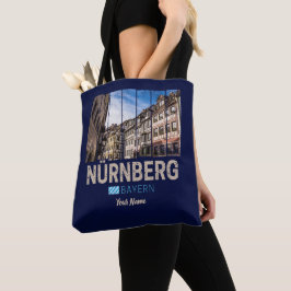 Bolsa Tote Nuremberg Vintage Bavaria Alemanha Souvenir