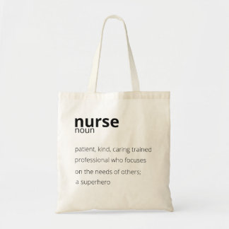Bolsa Tote Nurse Noun Proud Hero Job Nursing Quote