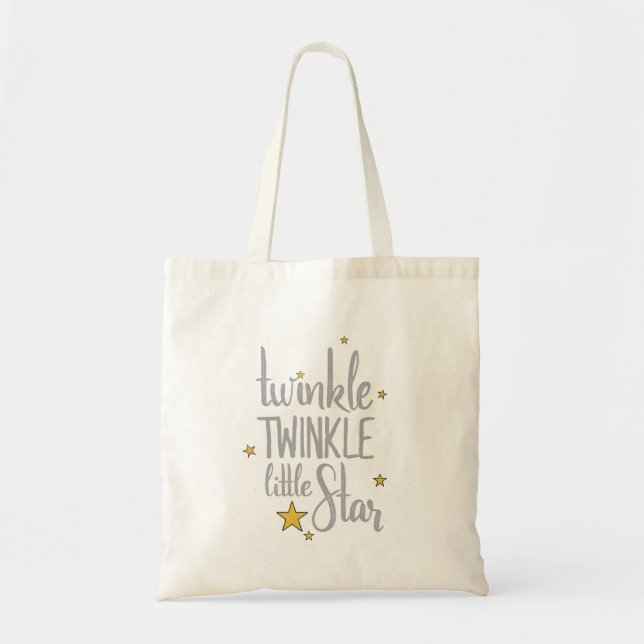 Bolsa Tote Nursery Rhymes Image Twinkle Twinkle Little Design (Frente)