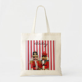 Bolsa Tote Nutcrackers em listras