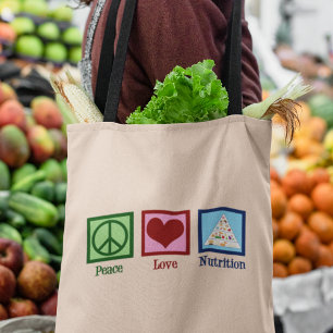Bolsa Tote Nutrição do Amor pela Paz