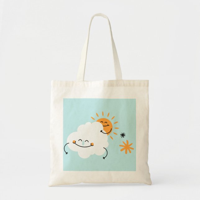 Bolsa Tote Nuvem Cega E Saco De Toque Sol (Frente)